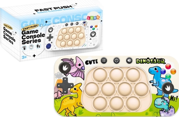 LeanToys Pop It-lyckokonsol 4 spellägen dinosaurer | Leksaker - Rollek - Musikleksaker | GameStuff