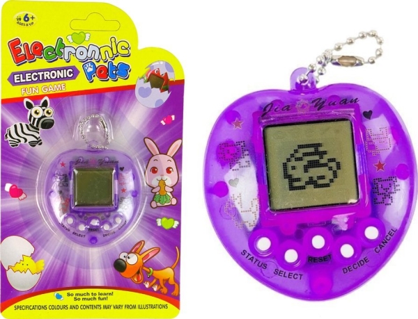 LeanToys Gra elektronisk Tamagotchi-dyr lilla LEAN Toys