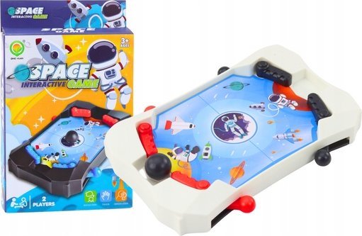 LeanToys Arkadespil Mini Space Ball Hvid