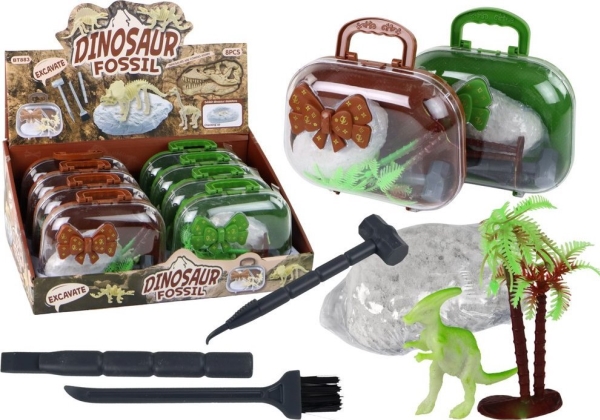 Archaeologist Excavation Set Dinosaurs In Suitcase Explorer