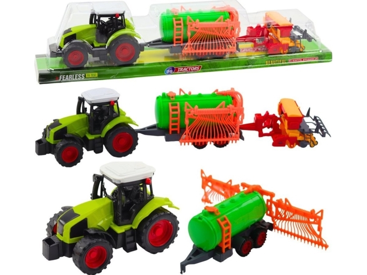 Sæt Landmandens Traktor Tankvogn Rive