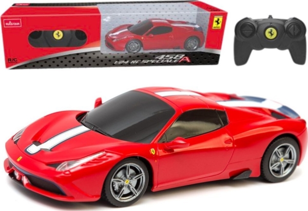 Rc Sportsvogn 1:24 Fjernstyret Ferrari 458 Speciale Red Rastar