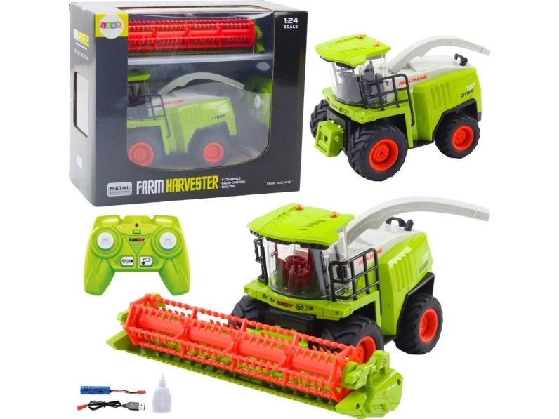 Lean Toys nuotoliniu būdu valdomas kombainas RC 2.4G