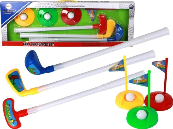 Lean Cars Vaikų mini golfo rinkinys, 12 dalių