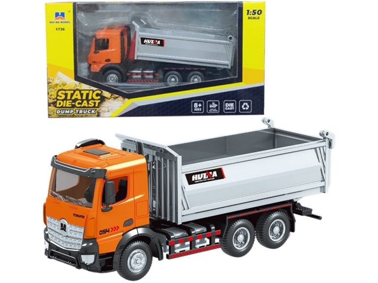 Metall-Kipplaster Huina Orange 1:50