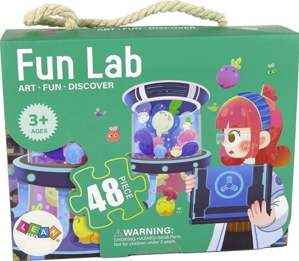 Leantoys Puzzles Für Kinder Labor-Puzzle 48 Elemente.