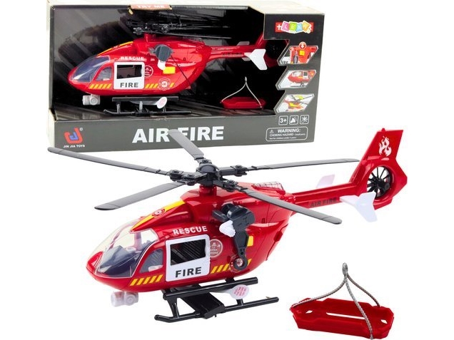 Brandvæsenets helikopter med krog og bårer Lyde 1:12