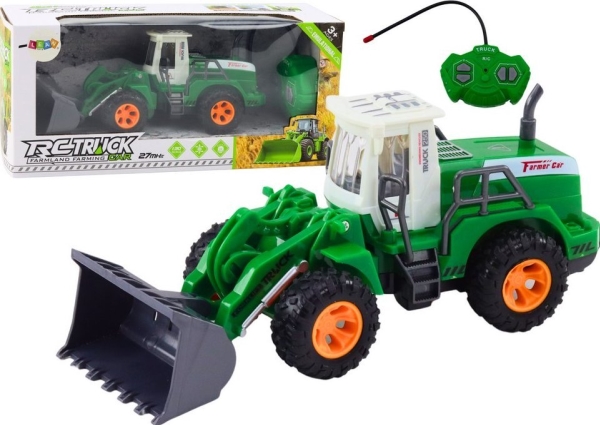 Leantoys Baggerlader R/C Ferngesteuert, Hubarm, Grün