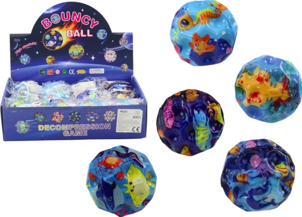 LeanToys lysboll som studsar tillbaka med fördjupningar havsdjur 7 cm | Trädgården - Pools & Vatten spel - Poolleksaker | GameStuff