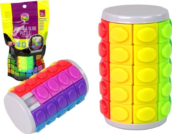 Logic Puzzle Puzzle Roller roterende farvespil LEAN TOYS