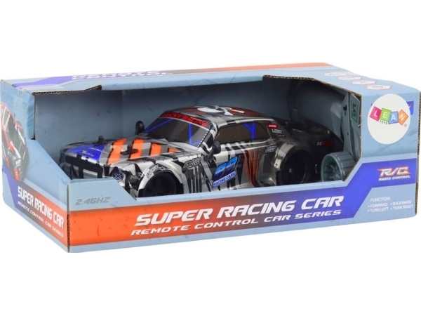 Leantoys Rc Sportbil 1:18 Fjernstyret Grå