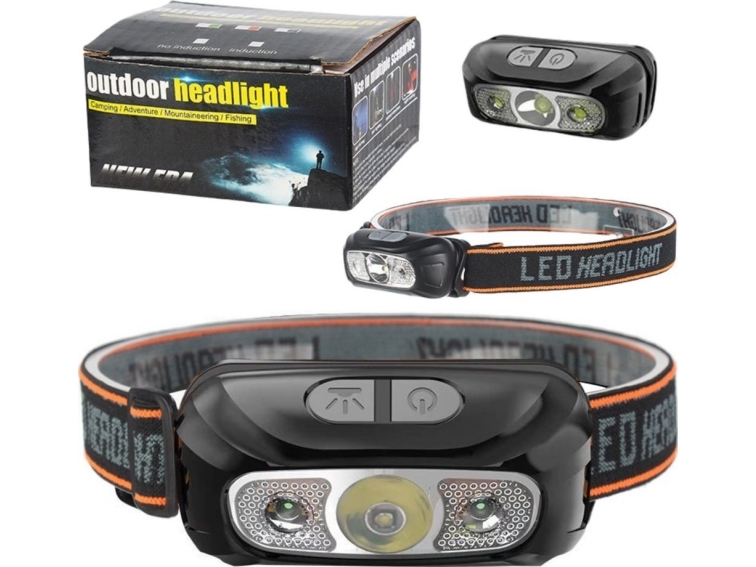 Led-Stirnlampe Wasserdicht 6 Leuchtmodi Edukamp
