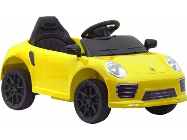 Lean Cars batteridriven bil WMT-666 Zólte | Utomhusleksaker - El & Bensinfordon - Elbilar för barn 12/24V | GameStuff