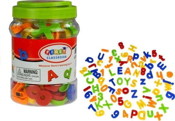 LeanToys Magnetiske bogstaver og tal Alfabet 78 dele LEAN TOYS
