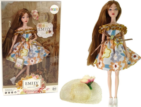 Leantoys Puppe Für Kinder Emily Herbst-Hut