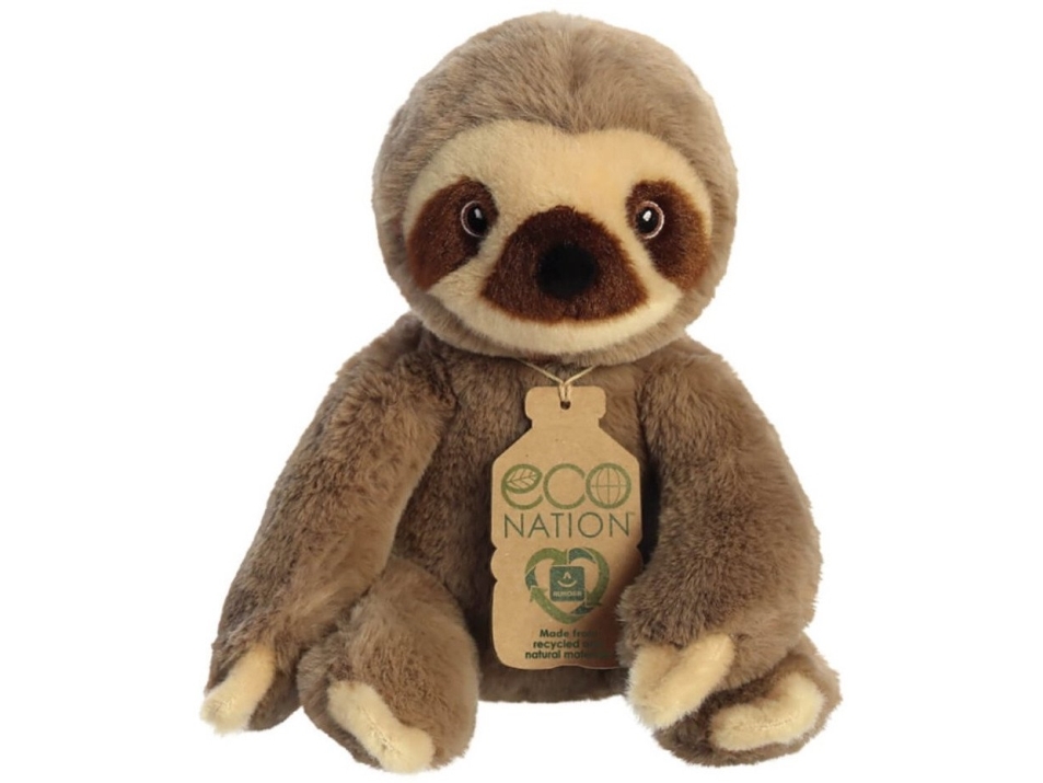 Aurora Eco Nation Plush Sloth, 24 Cm