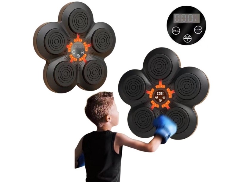 Lean Toys LED Muzikinis Bokso Treniruoklis