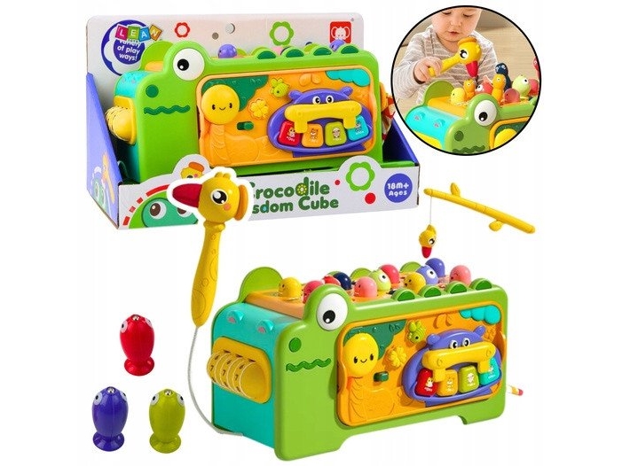 Krokodil Interaktiv pedagogisk kub Multifunktionella ljud | Radiostyrd - Elektronik - Batterier & Laddare | GameStuff