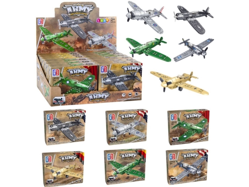 Bausatz Kampfflugzeug Militärische Antriebe Lean Toys