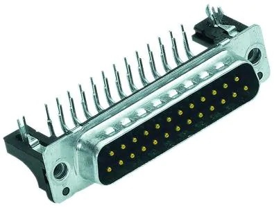 Harting Dsub Sv Ma Ssdp Ang36-254 50P Au2, D-Sub 50-Pin M, Sort, Metallic, Polybutylenterephthalat (Pbt), Stål, Termoplastisk Harpiks, Kobberlegering