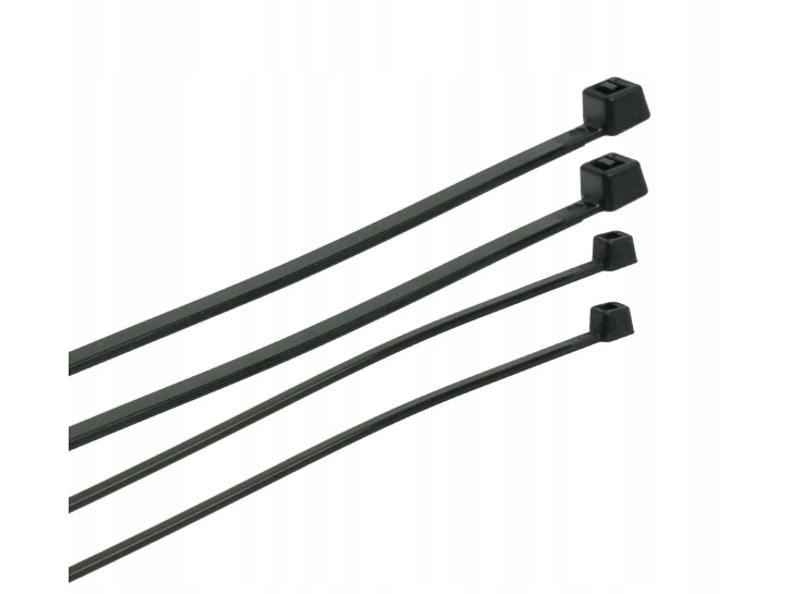 PLASTROL OPASKA PLASTIKOWA CZARNA 4,8 x 150 mm 100szt.