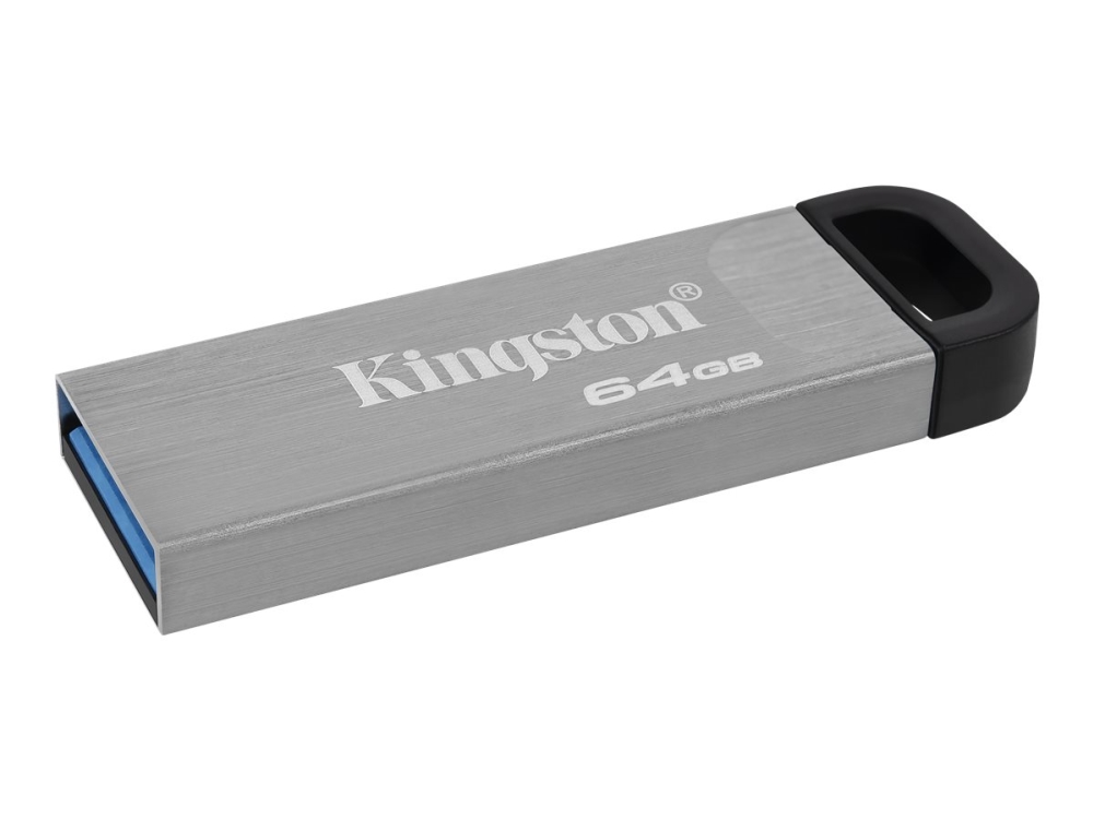 Kingston Technology Datatraveler Kyson Co-Logo, 64 Gb, Usb Typ-A, 3.2 Gen 1 (3.1 Gen 1), 200 Mb/S, Ohne Deckel, Silber