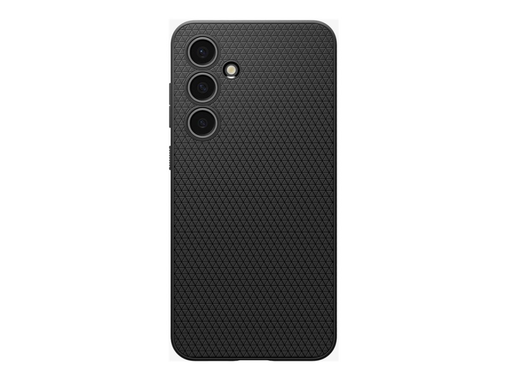 Spigen Liquid Air - Bagsidecover til mobiltelefon - termoplastisk polyuretan (TPU) - mat sort - for Samsung Galaxy S24 FE
