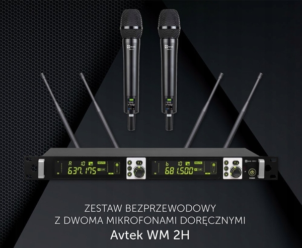 Avtek Wm 2H Wireless Set + 2 Microphones
