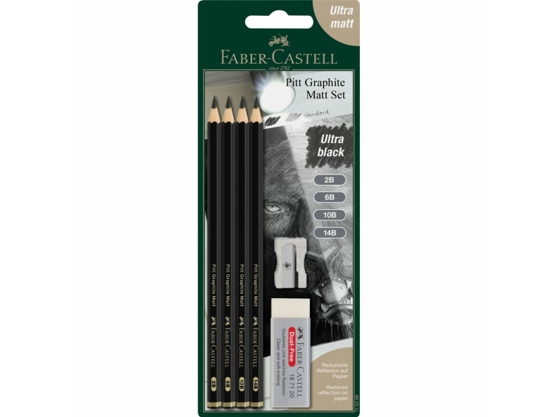 Faber-Castell 115298, Flere, Sort, Blister, 4 stk