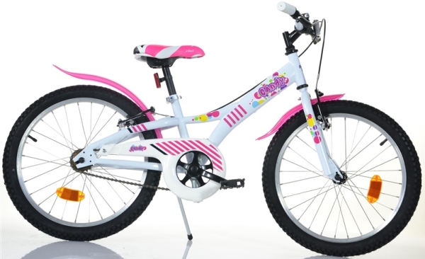 Bimbo Bike børnecykel Candy 20 77330, hvid/pink
