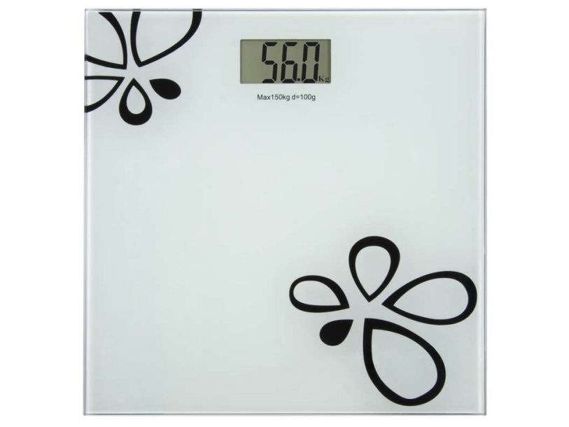 Emos TY6108, Elektronisk personlig vægt, 180 kg, Hvid, kg, lb, ST, Firkant, Glas