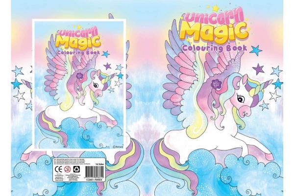 Malebog A4 Unicorn Magic 16 Sider