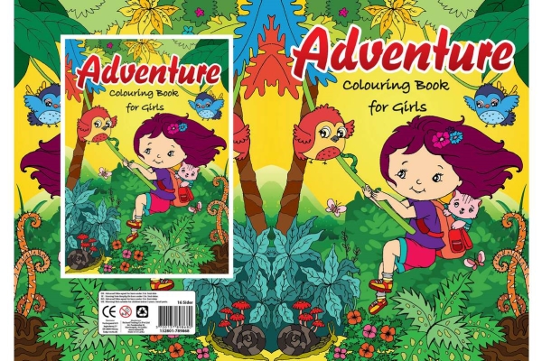 Målarbok A4 Adenture 16 sidor | Skola & Hobby - Konsthantverk - Handgjorda produkter | GameStuff