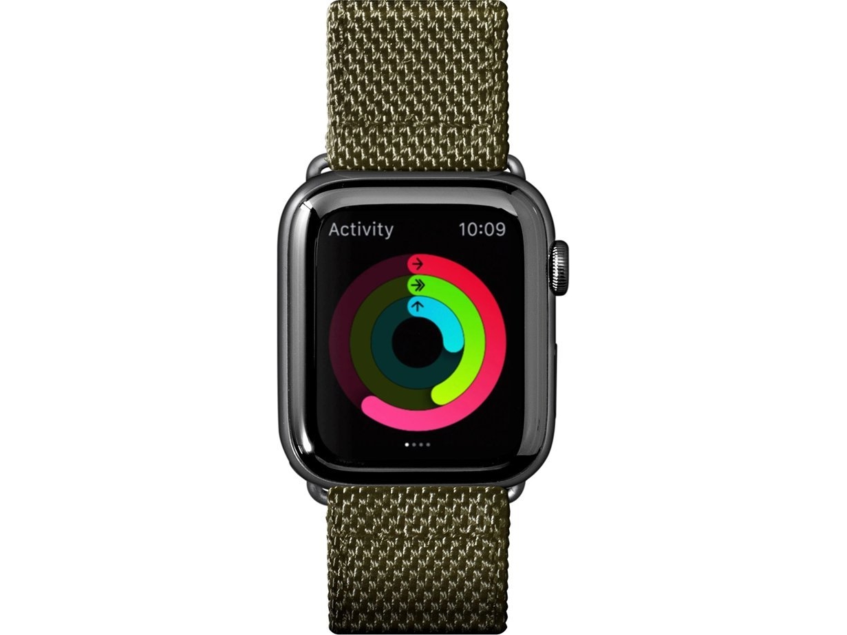 Laut Laut Technical 2.0 Rem I Læder Nylon Til Apple Watch 42/44 Mm – Grøn