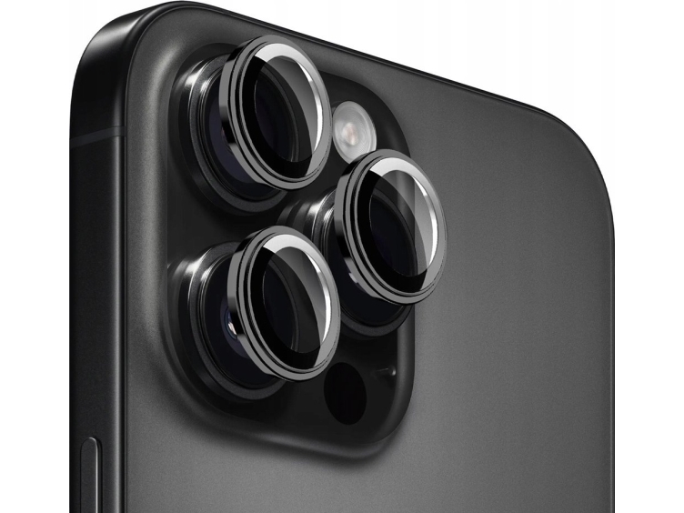 Mobile Origin Easy Lens-Guards – Sort Til Iphone 16 Pro / 16 Pro Max