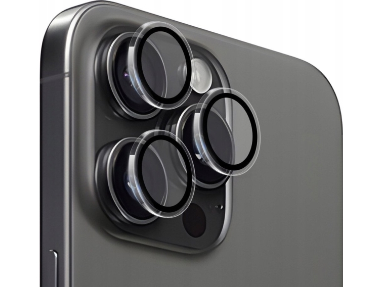 Mobile Origin Linsebeskyttere, Klar - Iphone 15 Pro/15 Pro Max