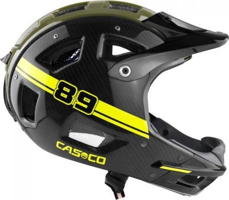Casco cykelhjelm CASCO MTBE full-face carbon neon M