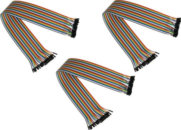 kabelmeister Jumper Wire 40-Pin Bu-Bu 3er-Set 20cm