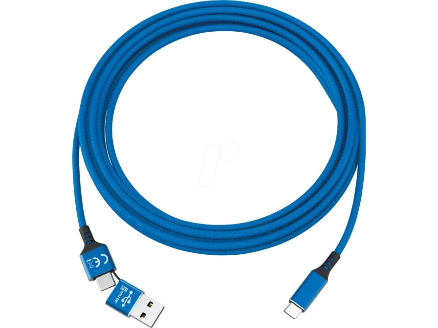Smrter Speedy Daten-& Ladekabel Typ Usb-C Blue Retail - Kabel - Digital/Daten