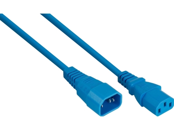 Kabelmeister Kaltgeräteverlängerung C14 An C13 Blau 5M
