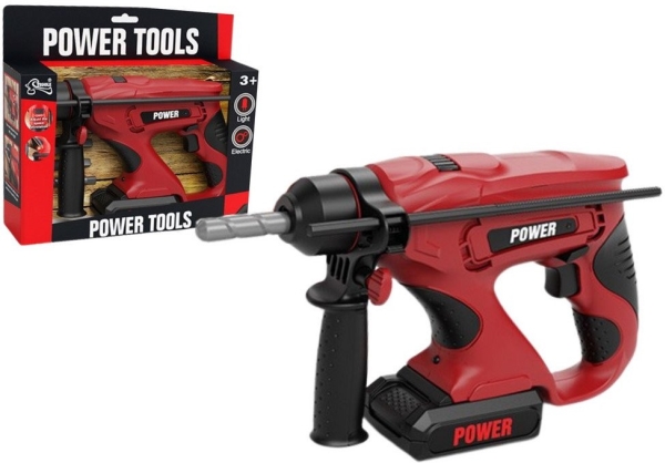 LeanToys borrmaskin för hemmafixare röd - batteridriven borr | Leksaker - Rollek - Verktyg | GameStuff