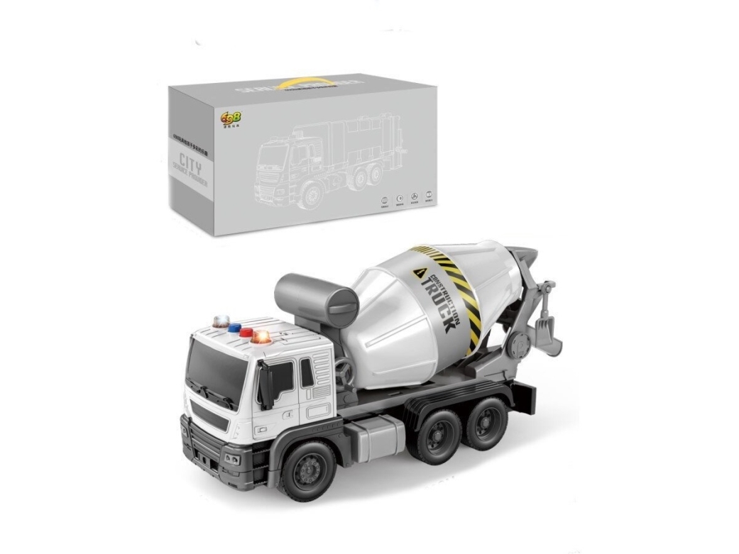 Lean Toys Blauer Betonmischer Rotierende Birne Sound Lichter
