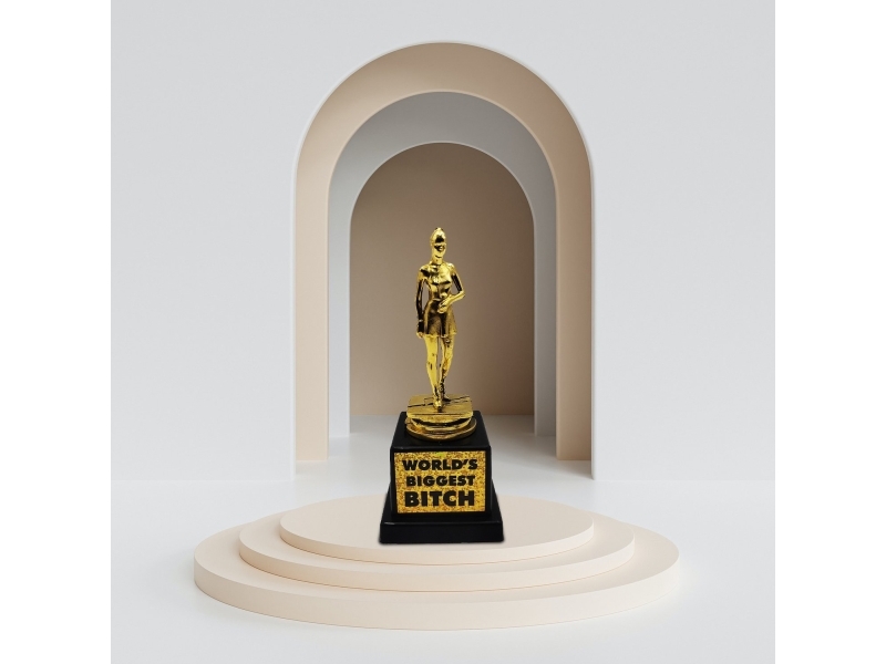 Thumbs Up Mad Monkey - TROFEUM 'World's Biggest Bitch'