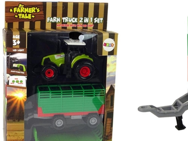 Lean Toys Traktorius su priekaba LeanToys