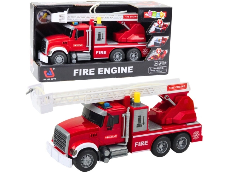 Lean Toys Großes Feuerwehrauto Mit Sound-, Licht- Und Wasserfunktionen