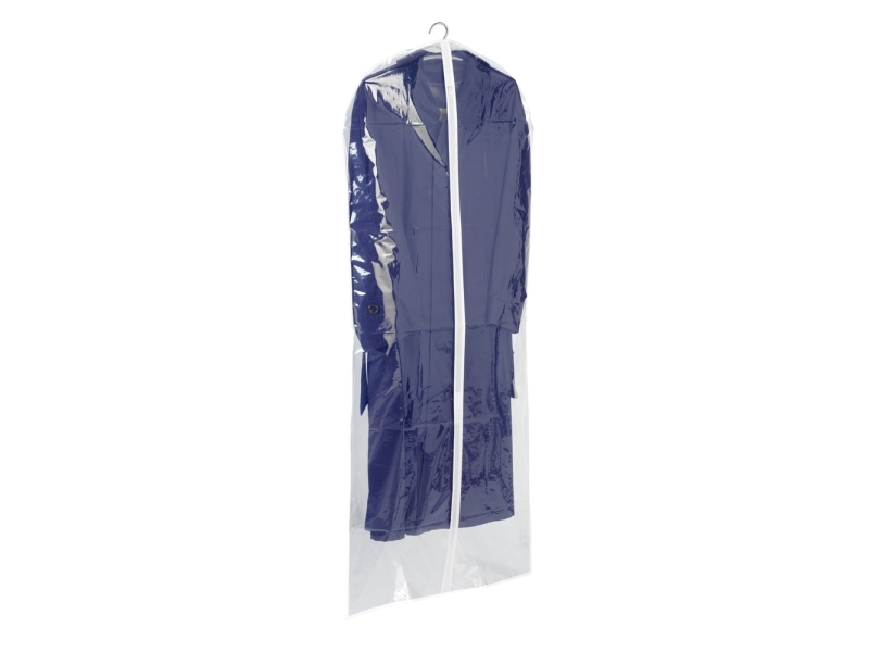 Wenko 3792710100, Opbevaringspose Til Blødt Tøj, Transparent, Hvid, Polyethylen-Vinylacetat (Peva), Lynlås, 60 Cm, 150 Cm