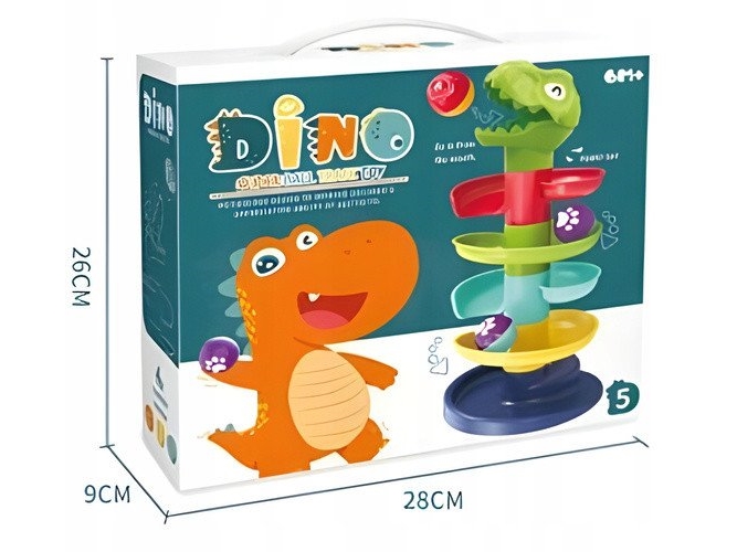 Tower Slide For Balls Ball Head Sorter Dinosaur Green