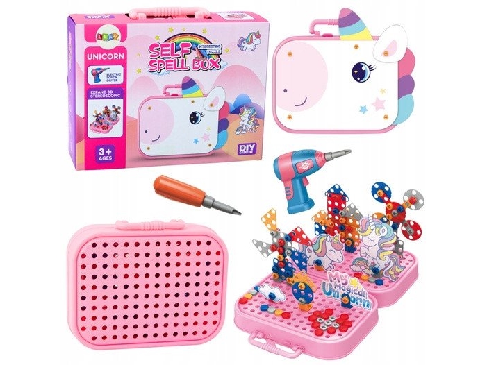 Diy Unicorn Unicorn Construction Bricks Set