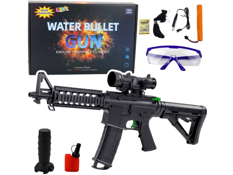 Rynnäkkökivääri Vesipallo Hydrogel Sight Musta 86cm LEAN Lelut