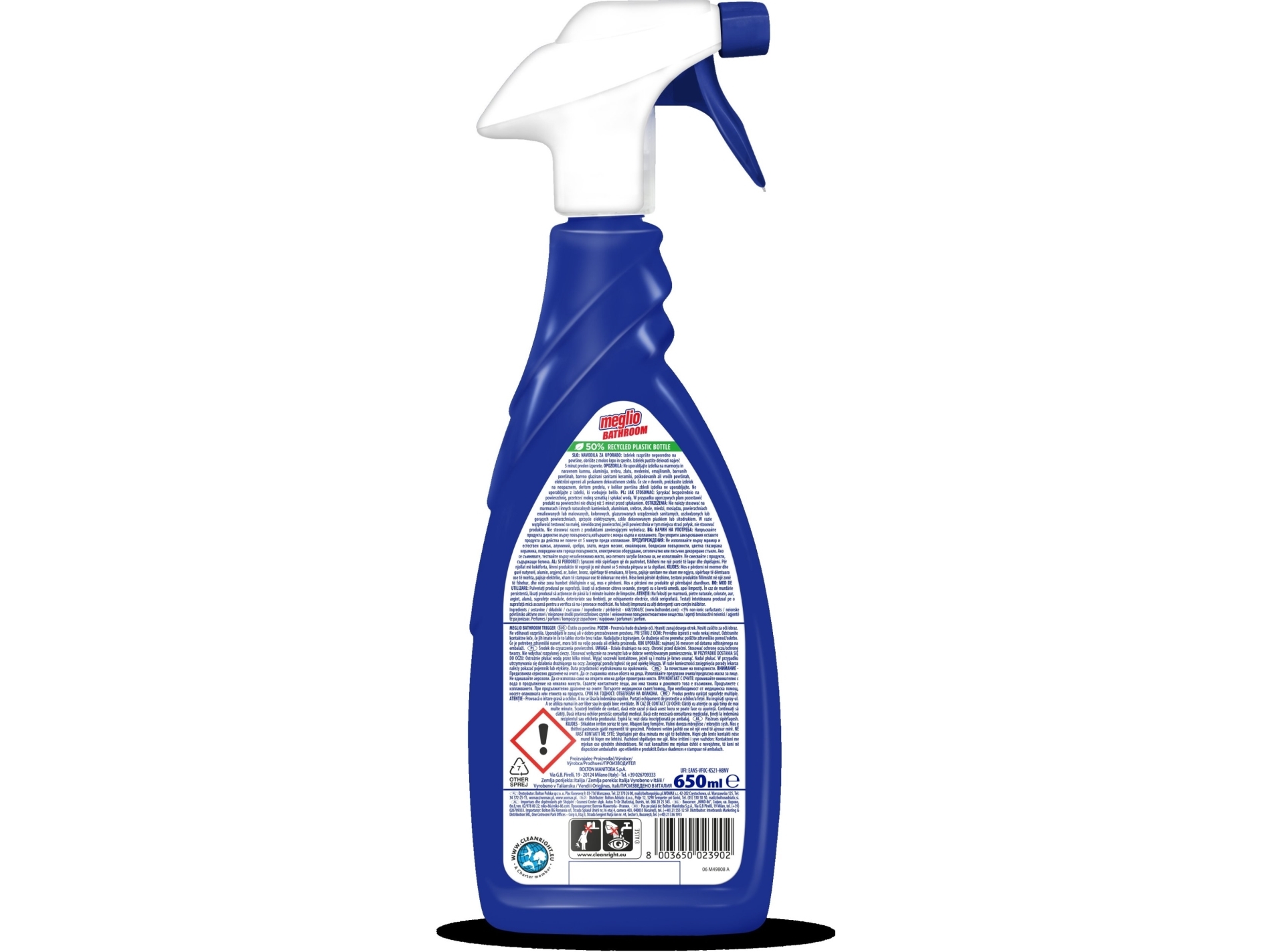 Feda Meglio Spray Til Rengøring Af Badeværelser 750 Ml